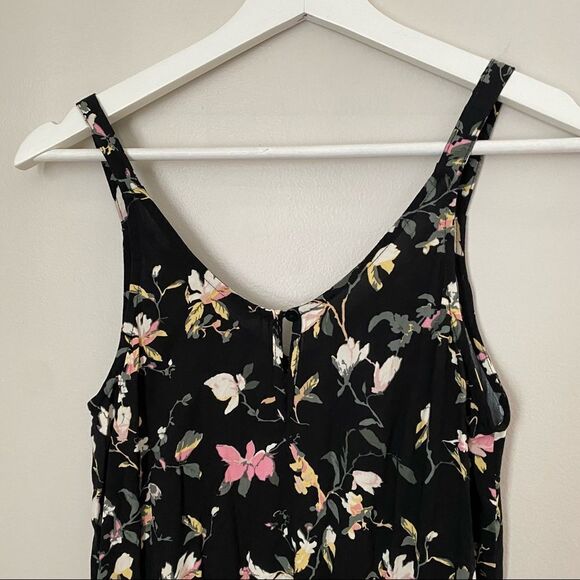Vero Moda Jumpsuit Simply Easy Floral Pattern Culotte Cropped Casual Black Cute - Picture 5 of 12